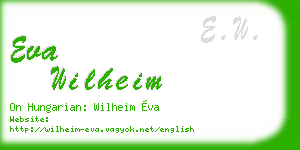 eva wilheim business card